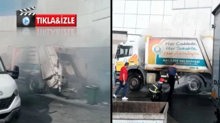 Urfa’da Çöp Kamyonu Alevlere Teslim Oldu